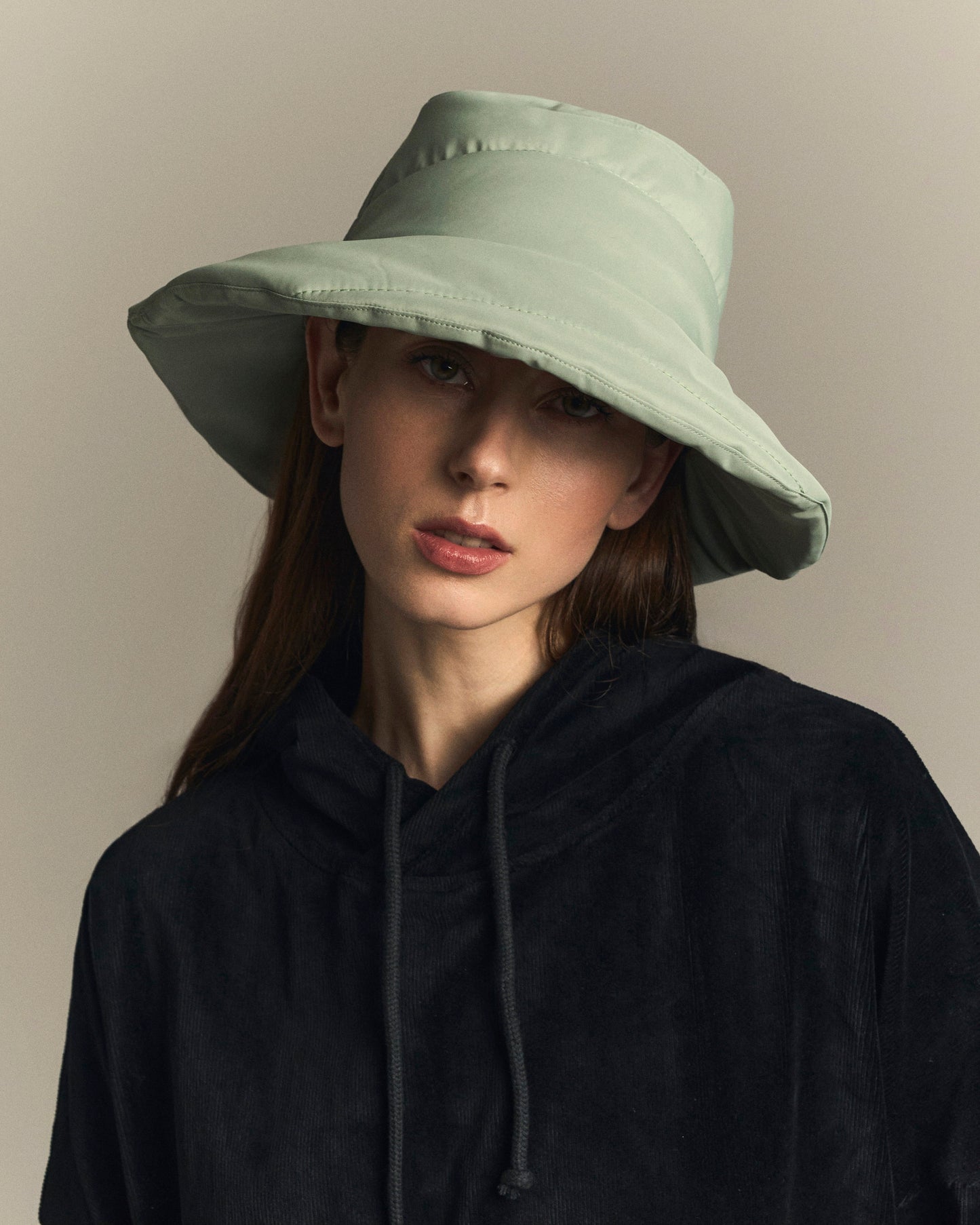 Puffer Bucket Şapka - Gri