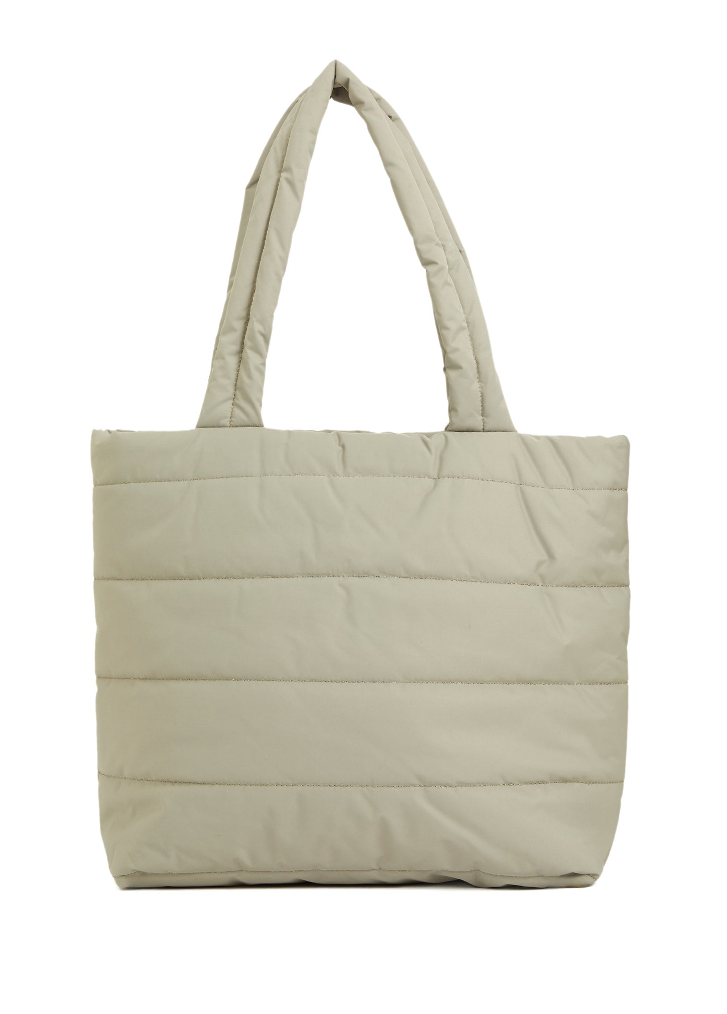 Puffer Tote Bag Bej