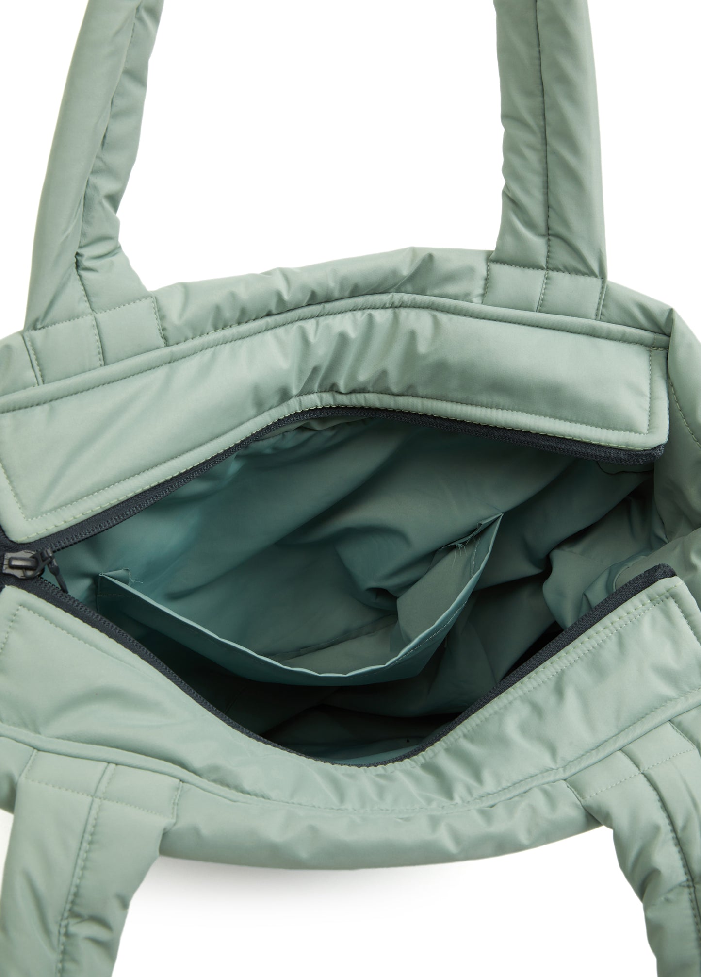 Puffer Tote Bag Yeşil