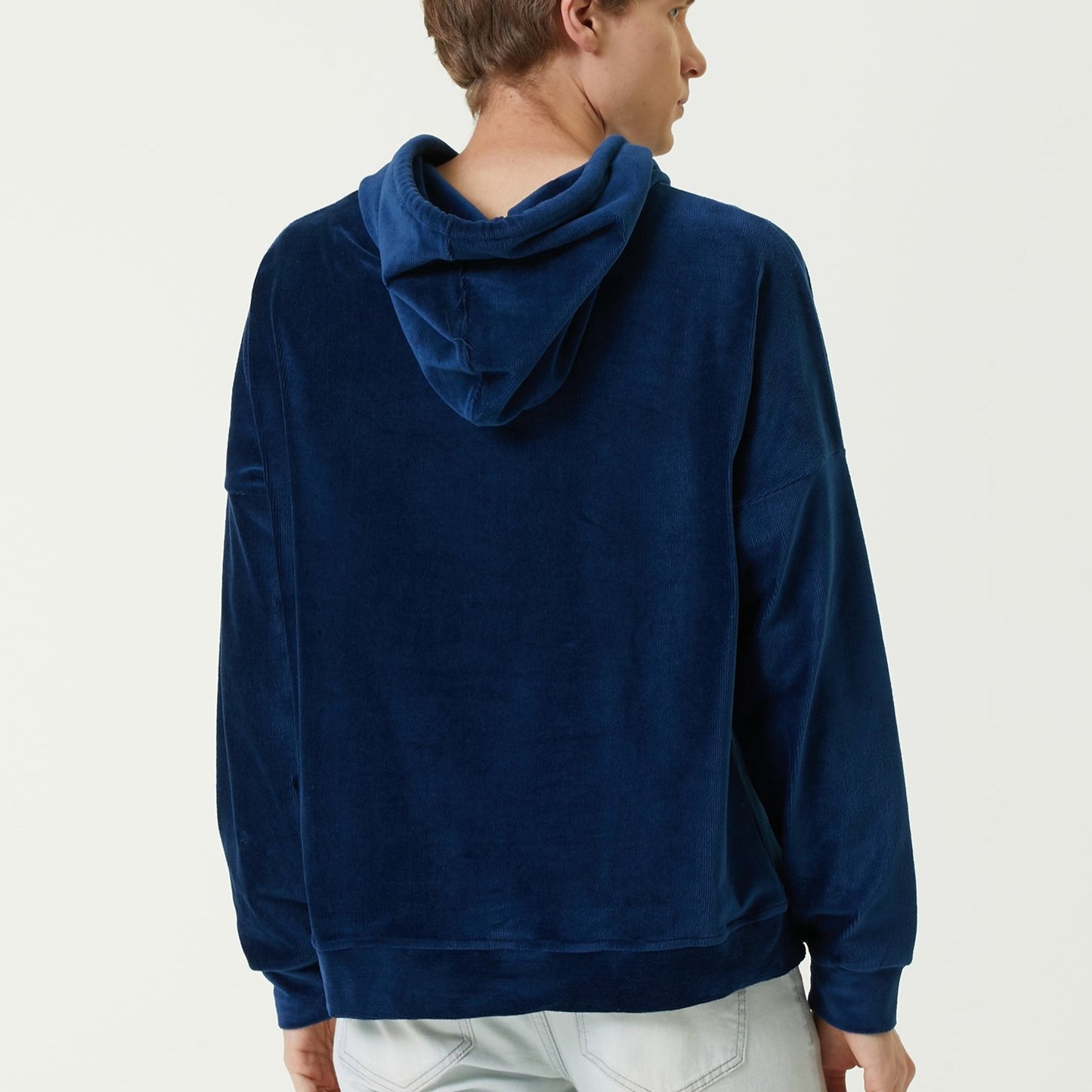MB: Velvet Oversize Hoodie Lacivert