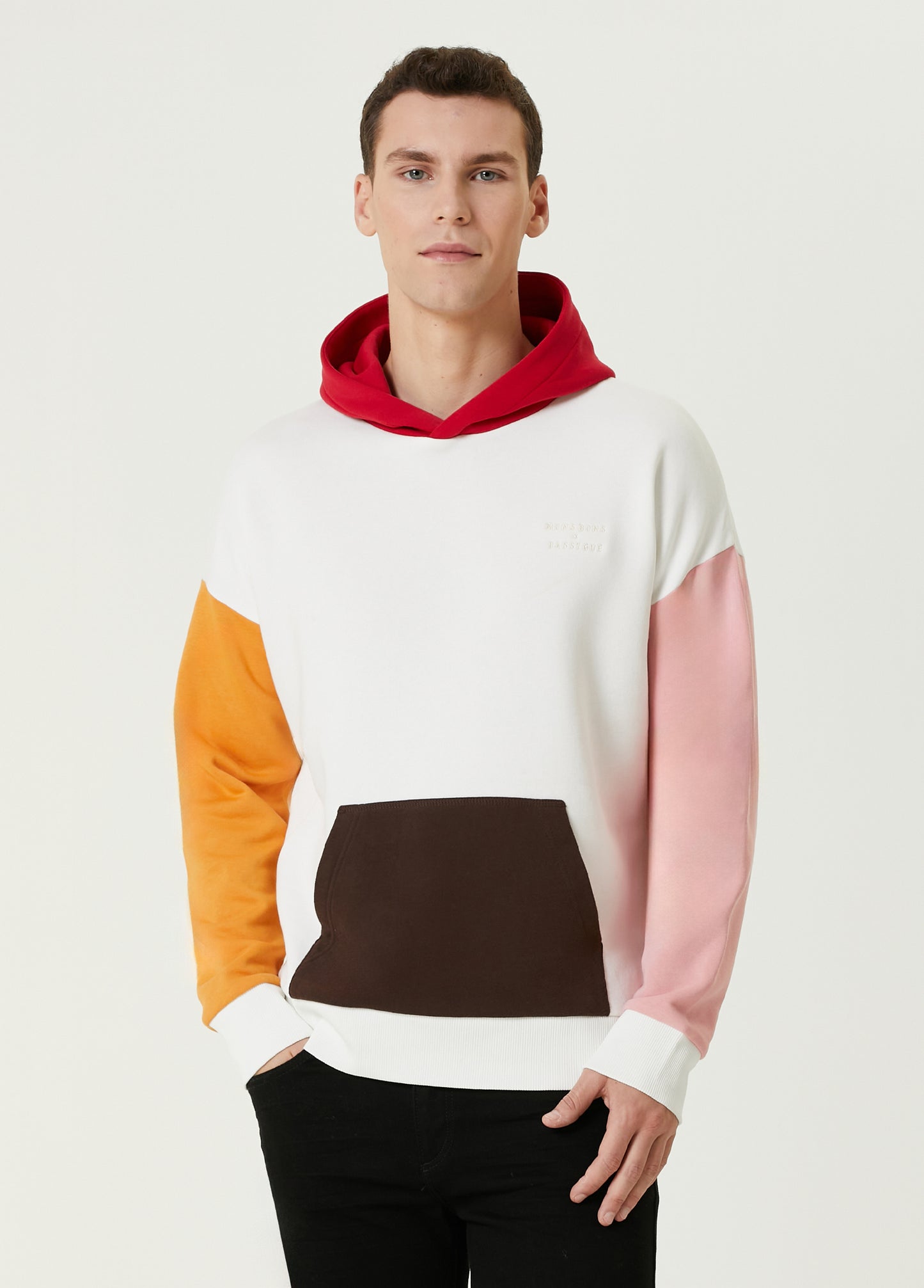 Mons Bons x Bassigue Pastel Colored Block Hoodie