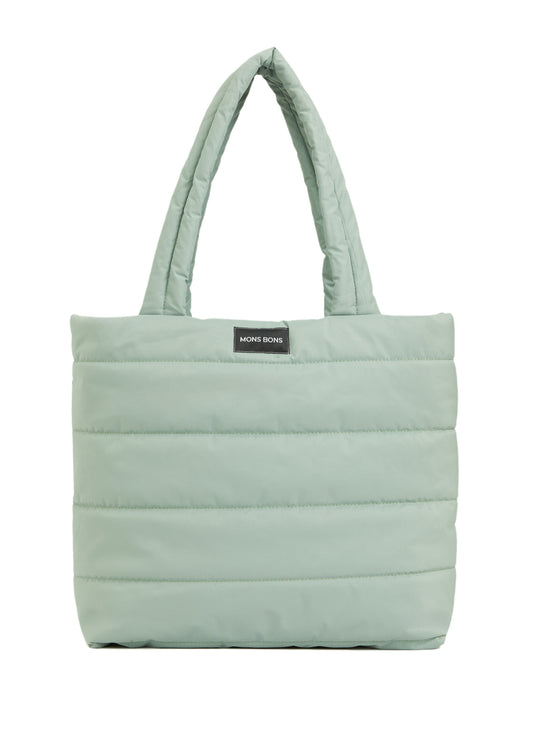 Puffer Tote Bag Yeşil