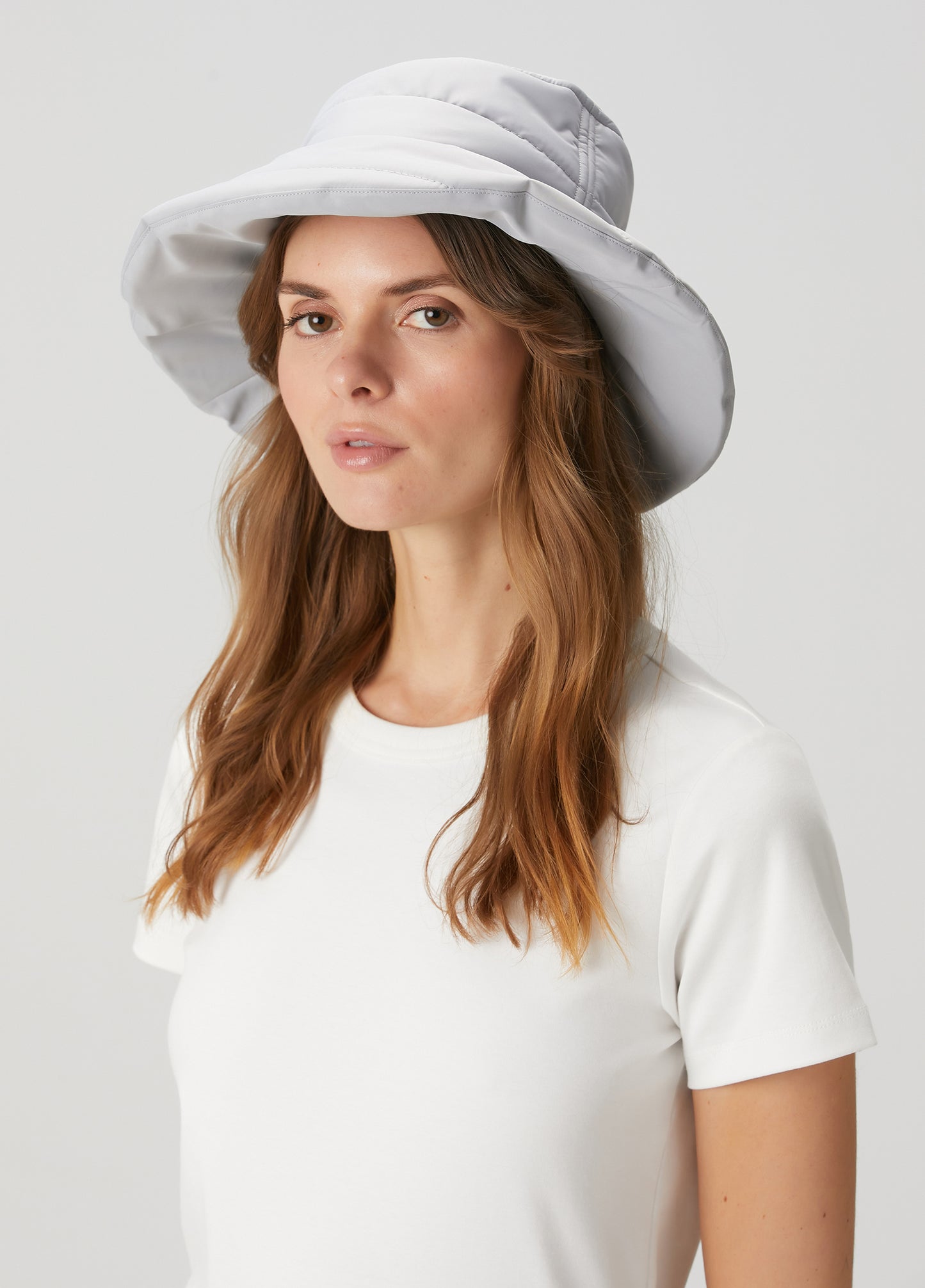 Puffer Bucket Şapka - Gri