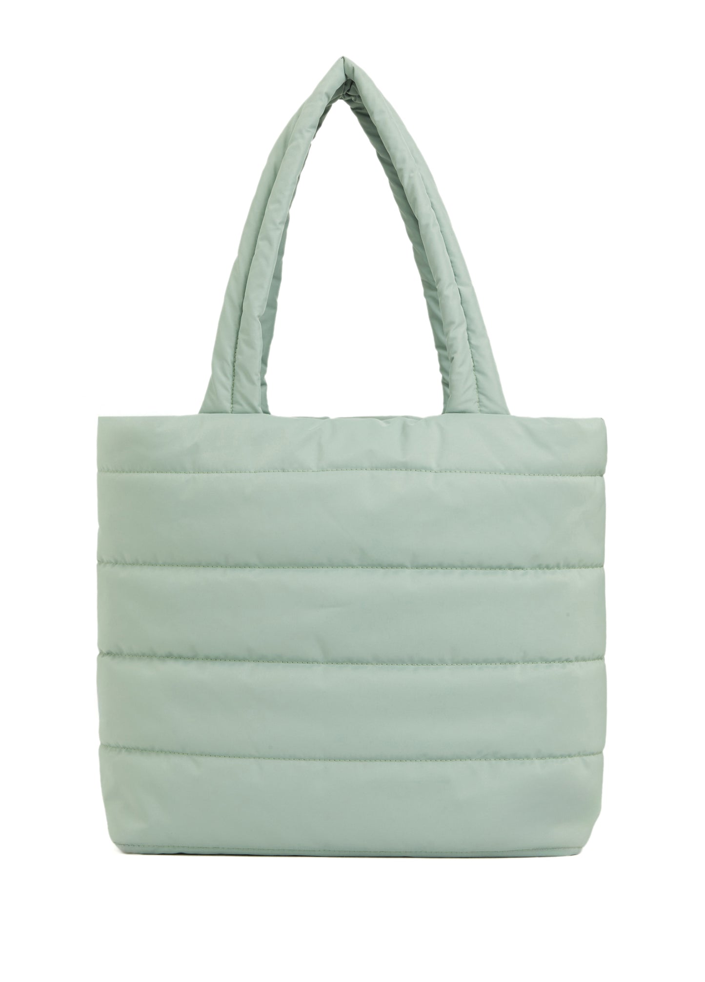 Puffer Tote Bag Yeşil